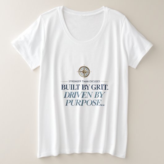 Plus Forte Que Excusez Plus Taille T-shirt (Design devant)