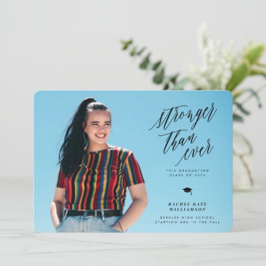 Plus forte que jamais Faire-part de diplôme (Debout devant)