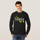 plus gamer t-shirts yellow (Devant entier)