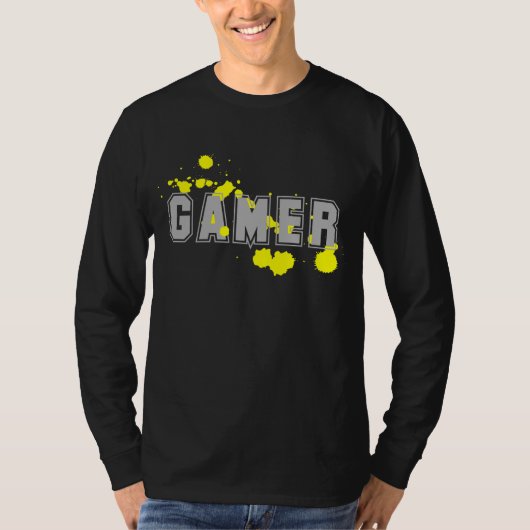 plus gamer t-shirts yellow (Devant)