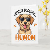 Plus Grand Chien Incroyable Carte (Fleur jaune)