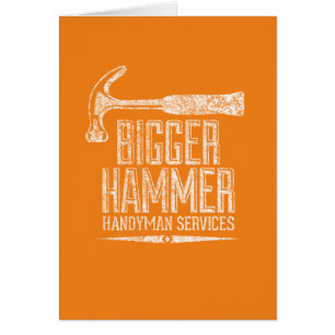 Plus Grand Hammer Handyman Services Carte Blanc Or