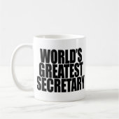 Plus grand secrétaire Mug du monde (Gauche)