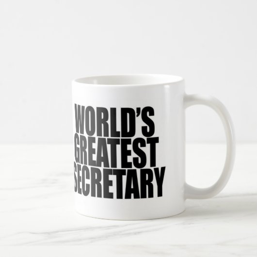 Plus grand secrétaire Mug du monde (Droite)