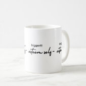 Plus grande auto-estime Mug (Devant droit)