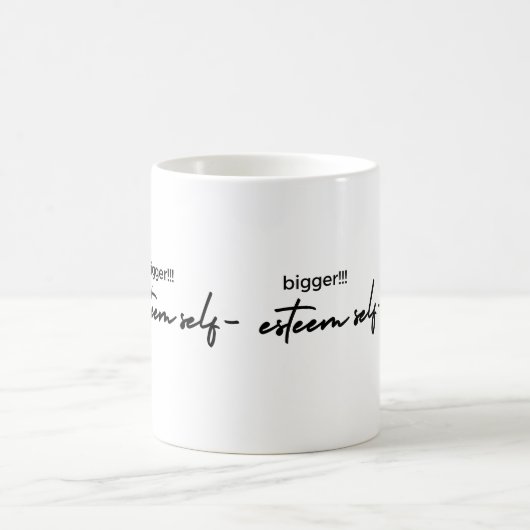 Plus grande auto-estime Mug (Centre)