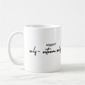 Plus grande auto-estime Mug (Gauche)