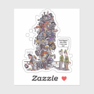 Plus grande Sore Loser autocollant de contour