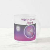 Plus grande tante Mauve Gift Mug du monde (Devant droit)