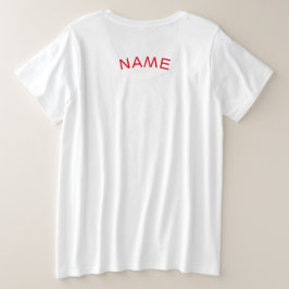 PLUS GROOTTE T-SHIRT BUTTERFLY ILLUSTRATION VROUWE