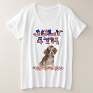 Plus Grootte Vierde van de t-shirt van Juli