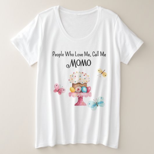 Plus Gros Papillons Gâteau de Pâques T-Shirt (Design devant)