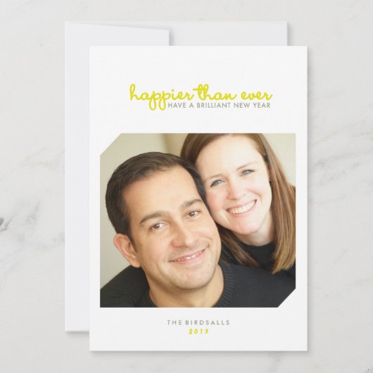 Plus heureux que jamais | Brilliant Carte photo du (Devant)