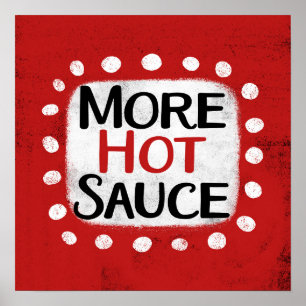 Plus Hot Sauce Poster Wall Art