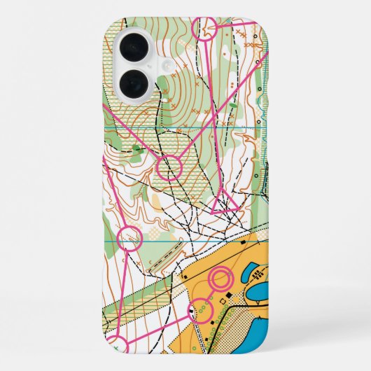 Plus iPhone 16 coque - Carte d'orientation (Verso)