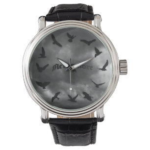 Plus jamais montre d'oiseau de nouveauté de Raven