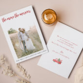 Plus La Carte de Noël De Grossesse De Merrier Est 