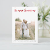 Plus La Carte de Noël De Grossesse De Merrier Est  (Debout devant)