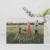 Plus la carte de Noël Merrier est grande (Debout devant)