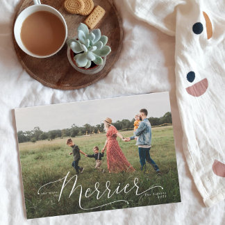 Plus la carte de Noël Merrier est grande