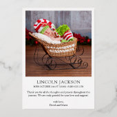 Plus La Carte De Vacances Merrier Birth Foil Est G (Verso)