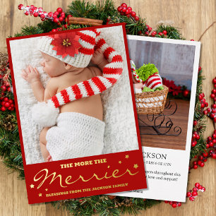 Plus La Carte De Vacances Merrier Birth Foil Est G