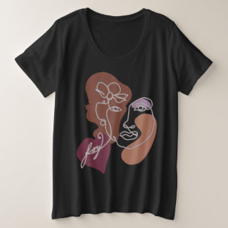 Plus la chemise de joie de la femme