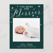 Plus la Faire-part de naissance de Noël est joyeus (Devant)