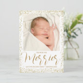 Plus la Faire-part de naissance de Noël est joyeus (Debout devant)