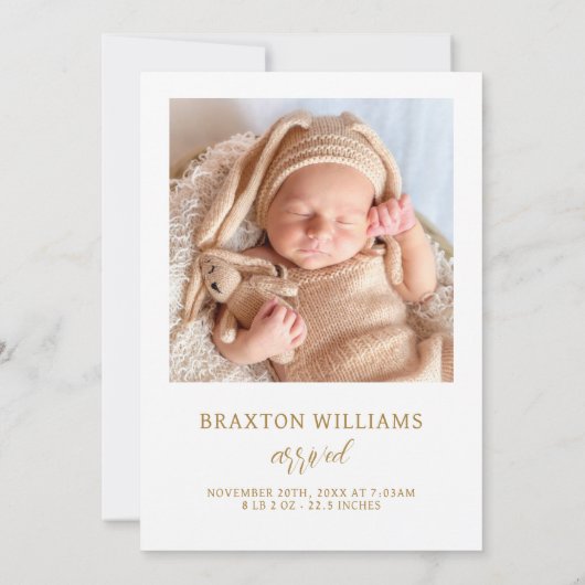 Plus la Faire-part de naissance de Noël est joyeus (Dos)