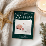 Plus la Faire-part de naissance de Noël est joyeus<br><div class="desc">Jolie flocon de neige calligraphie photo carte de Noël faire-part de naissance. Facile à personnaliser avec vos détails. Contactez-moi par conversation si vous avez des questions sur l'oeuvre ou avez besoin d'une personnalisation. VEUILLEZ NOTER : Pour obtenir de l'aide sur les commandes, l'expédition, l'information sur les produits, etc., contactez le...</div>