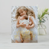 Plus La Faire-part de naissance De Vacances Est Me (Debout devant)