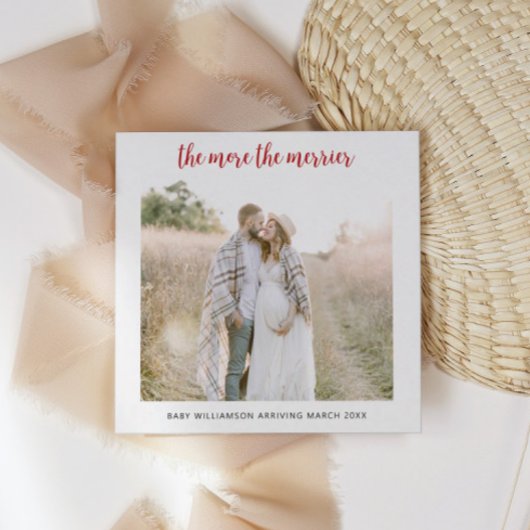 Plus La Grossesse Est Merrier | Carte pour les fêt