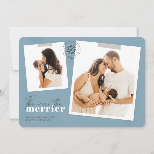 Plus la photo de la Faire-part de naissance Bleue  (Devant)