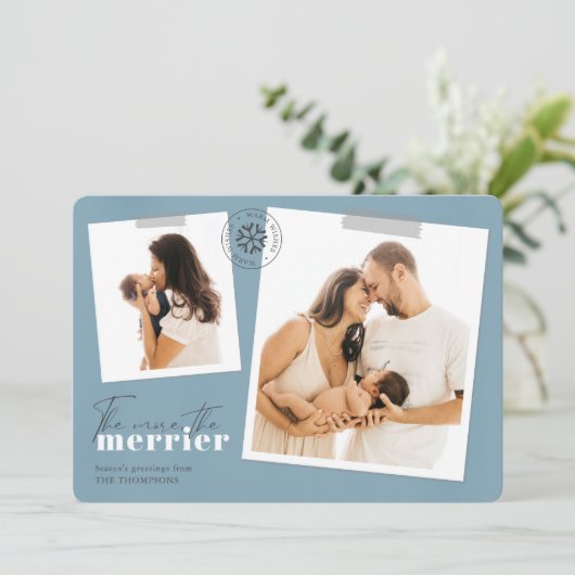 Plus la photo de la Faire-part de naissance Bleue (Debout devant)