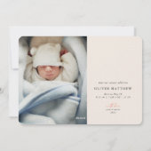 Plus La Photo De La Faire-part de naissance Merrie (Dos)