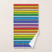 Plus larges rayures d'arc-en-ciel de spectre (Serviette à main)