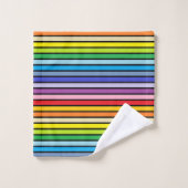 Plus larges rayures d'arc-en-ciel de spectre (Gant de toilette)