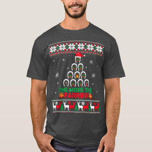 Plus le cheval Farrier est moche Sweat de Noël