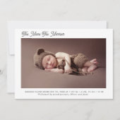 Plus le faire-part de naissance des vacances est p (Devant)