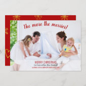 Plus le Faire-part de naissance photo Merrier est  (Devant / Derrière)