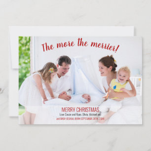 Plus le Faire-part de naissance photo Merrier est 