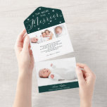 Plus le Merrier 4 Photos Faire-part de naissance<br><div class="desc">Jolie flocon de neige calligraphie photo carte de Noël faire-part de naissance. Facile à personnaliser avec vos détails. Contactez-moi par conversation si vous avez des questions sur l'oeuvre ou avez besoin d'une personnalisation. VEUILLEZ NOTER : Pour obtenir de l'aide sur les commandes, l'expédition, l'information sur les produits, etc., contactez le...</div>
