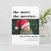 Plus Le Merrier | Faire-part de naissance de Noël (Debout devant)