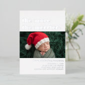 Plus Le Merrier | Faire-part de naissance de Noël (Debout devant)