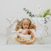 Plus Le Merrier Holiday Baby Faire-part (Debout devant)