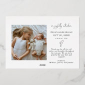 Plus Le Merrier Holiday Baby Faire-part (Verso)