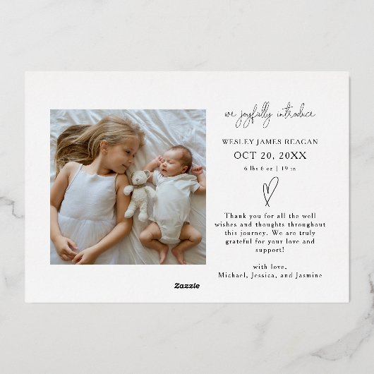 Plus Le Merrier Holiday Baby Faire-part (Verso)