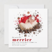 Plus Le Merrier Vacances Faire-part Bébé (Devant)