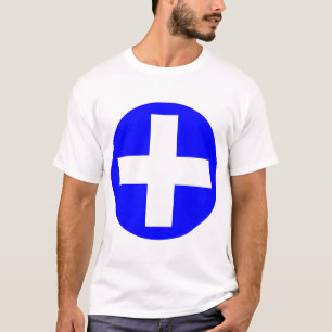 Plus Log in wit met blauw T-shirt